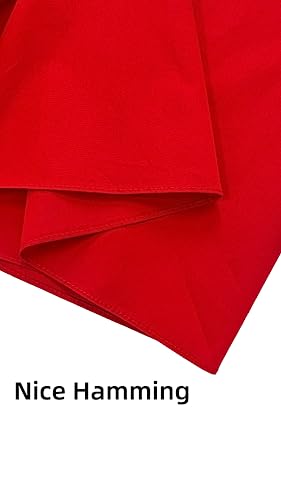 100% Cotton Bandana 27x27 Large Solid Head Scarf for Men Women Thick Opaque Reusable Wrapping Cloth Gift & Lunch - color: Red Single