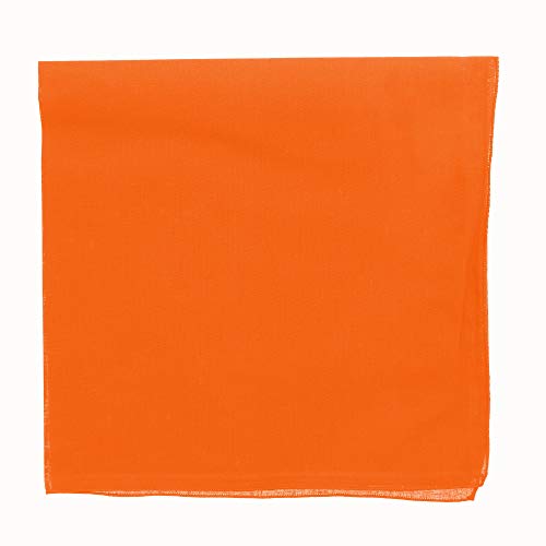Motique Accessories Solid Color Bandana - Set of 4 - color: Yellow Orange