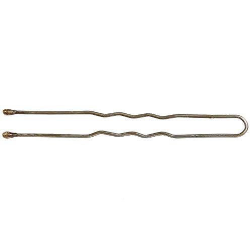 ForPro Professional Collection Hair Pins (575-Count Approx), Brown, 2" L, Ball-Tipped, Crimped, Non-Damaging, 1 Lb. - color: Brown