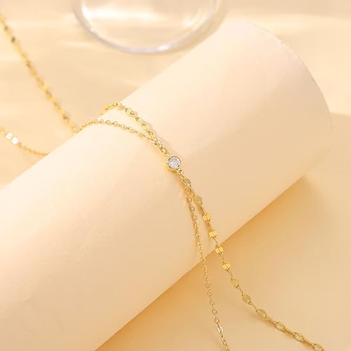 Risamil Waist Chain for Women, Dainty Gold Plated Belly Chain for The Waist Adjustable Waterproof Sexy Bikini Satellite Beads Sparkle Chain Simple Body Chain Summer Jewelry Gifts for Women - style: Lip
