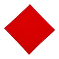100% Cotton Bandana 27x27 Large Solid Head Scarf for Men Women Thick Opaque Reusable Wrapping Cloth Gift & Lunch - color: Red Single
