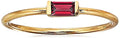 Amazon Essentials 18K Yellow Gold Plated Sterling Silver Cubic Zirconia Fashion Stackable Ring - color: Created Ruby,July, size: 8