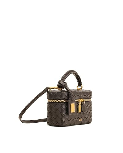 JW PEI Women's Cleo Box Shape Top Handle Bag - color: Dark Brown