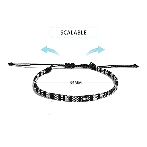 Beach Bracelet Set for Men and Women, Surfer Men Bracelet, Braided Boho Summer Bracelets Adjustable Men's Bracelet Handmade Women Bracelet String Rope Ankle Bracelets Birthday Gift - style: 5pcs boho bracelet
