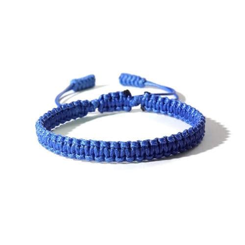 Blue Drop Boho Surfer Bracelets Handmade Knitted String Rope Braided Adjustable Summer Friendship Yoga Kabbalah Protection Lucky Friendship Bracelets For Couple Women Men Waterproof Beach Jewelry - color: Deep Blue