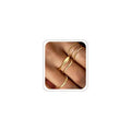 Gold Rings for Women Dainty Stacking Ring Set 18K Gold Plated Thumb Rings Non Tarnish Chunky Thin Gold Jewelry