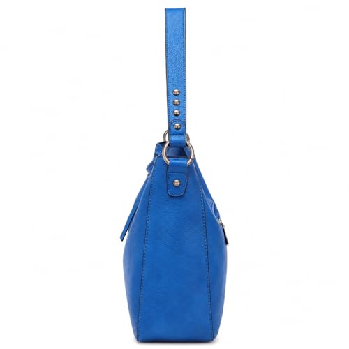 Montana West Hobo Bag for Women Crossbody Purse and Handbags Ladies Chic Shoulder Bags - color: Blue