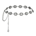 Luvatar Fashion Metal Waist Chain Belt Blouse Dress Sweater Chain Belt… - color: Silver-d1