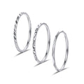 KAZITSAN 1mm 3pc Women Men Stainless Steel Rings fashion Plain Band Knuckle Stacking Midi Rings Silver/Rose Gold Wedding Band Comfort Fit - color: Silver