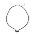 coadipress Navajo Pearl Necklace Western Jewelry for Women Boho Beaded Choker Necklaces Vintage Turquoise Pendant Cowgirl Necklace - style: Fan Black