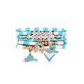 Fuqimanman2020 Boho Western Cowgirl Howdy Stackable Beaded Bracelet Set for Women Western Country Hat Boot Charms Polymer Clay Beads Bracelets Country Concert Rodeo Jewelry Gift - color: Style 2 Blue Hat