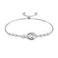 HPQQ Birthstone Bracelet for Women 925 Sterling Silver Infinity Love Jewelry Anniversary Birthday Mothers Day Gifts for Mom Wife Her - color: 04-April-Synthetic Diamond