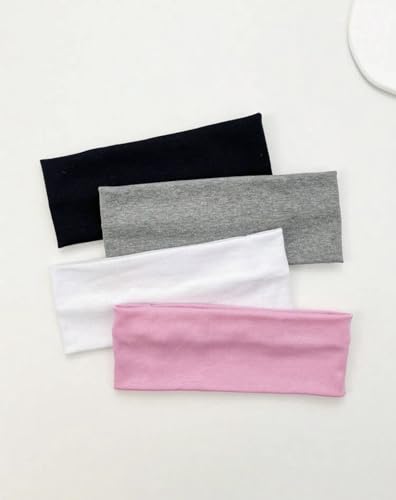Huachi Headbands for Women Non Slip 16 Pack Multicolor Womens Head Bands, Elastic Hair Bands Soft Cotton Cloth Headband for Workout Yoga Sports Fashion Hair Accessories - color: MULTICOLOR