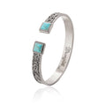 Montana West Wrangler Cuff Bracelet for Women Western Turquoise Adjustable Open Bangle Silver Plated Carved Floral Cowgirl Country Jewelry - color: Silver-Turquoise