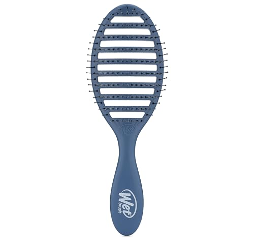 Wet Brush Speed Dry Hair Brush, Elemental Blue, Vented Design & Soft HeatFlex Bristles, Blow Dry Safe, Ergonomic Handle Manages Tangles & Uncontrollable Strands, Pain-Free Hair Accessories - color: Elemental Blue, size: 1 Count (Pack of 1)