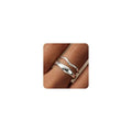 Gold Rings for Women Men Non Tarnish, Waterproof Chunky 14K Gold Plated Dainty Stackable Rings Trendy Statement Pinky Thumb Rings Engagement Eternity Wedding Band Ring Stacking Gold Jewelry Size 3 4 5 6 7 8 9 10 11 - color: Silver, size: 11