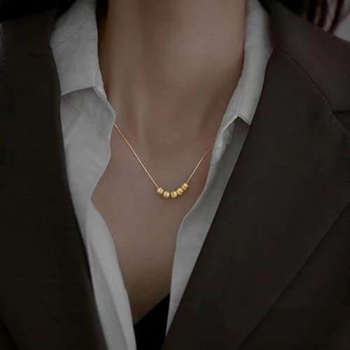 Gold Necklaces for Women Gifts - 14K Gold Plated Necklace for Women Necklaces for Her Tiny Fashion Jewelry for Teens，for Women Friends Jewelry Gifts，Necklace Gold Jewelry Birthday Gifts - style: Wufu Linmen necklace