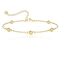Birthstone Bracelet for Women 14K Gold Plated Dainty Link Bracelet Trendy Non Tarnish Trendy Chain Bracelets Birthday Valentines Gifts Jewelry for Women Mom Daughter Wife Sister Friend - color: 11.November