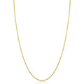 Kooljewelry Womens Classic Rope Chain - 10k Yellow Gold Barely-There Necklace, Thin Lightweight - size: 24 inch, style: 1 mm wide