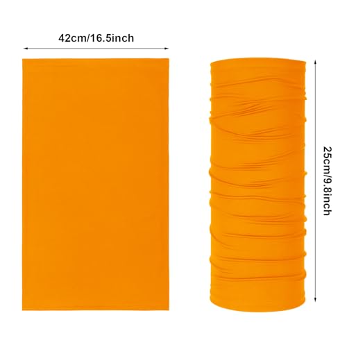 Geyoga 6 Pieces Summer UV Protection Cooling Neck Gaiter Face Clothing Neck Gaiter Mask Scarf Sunscreen Breathable Bandana - color: Bright Colors
