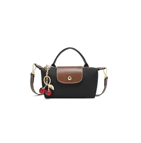 Dreubea Womens Chic Mini Bag Convertible Crossbody & Top-Handle Handbag for Everyday Elegance - color: Black