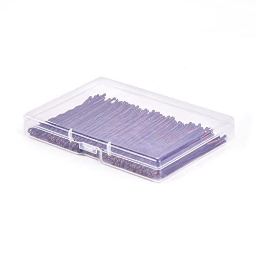 Large Bobby Pins Brown,MORGLES 2.75" Jumbo Hair Pins Brown Long bobby Pins for Thick Hair for Women Girls with Box-120 count - color: Brown