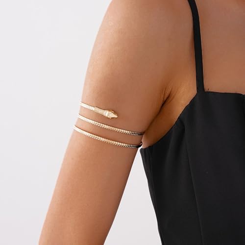 Frodete Arm Cuff Bracelet for Women Gold Upper Arm Jewelry Bangle Cuff Bracelets Starfish Shell Beach Jewelry Trendy Stuff Gifts - color: D6:arm cuff