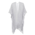 Sparkle Metallic Evening Shawls for Women formal Party Dresses Beach Travel Cardigan Shawl Wrap for Swimsuit - color: A-silver