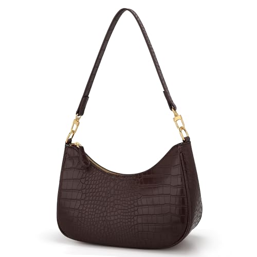 KKXIU Shoulder Bag for Women Cute Hobo Purses and Handbags Retro Clutch Underarm Purse | Cute - color: Ecoffee