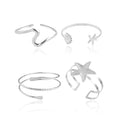 Frodete Arm Cuff Bracelet for Women Gold Upper Arm Jewelry Bangle Cuff Bracelets Starfish Shell Beach Jewelry Trendy Stuff Gifts - color: C4:arm cuff