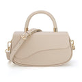 Milan Chiva Small Top Handle Purse for Women Elegant Crossbody Bag with Adjustable Strap for Evening Party & Daily Use - color: Tan