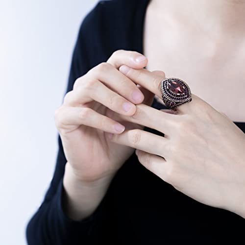 Women Ring - 32mm Turkish Style Gemstone Women Jewelry J0769 - color: Purple