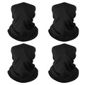 Neck Gaiter Bandana Face Mask: Sun Cooling Scarf Gator Cover Head for Men Women - color: 4 Black