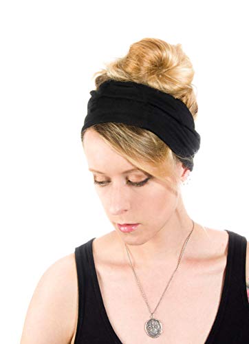 Twist Headband Extra Wide Scrunch Turban (Royal Blue) - color: Royal Blue