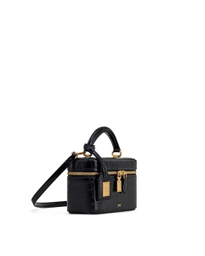 JW PEI Women's Cleo Box Shape Top Handle Bag - color: Black Croc