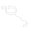 Hand Chain Bracelet for Women Trendy, Dainty Silver Beaded Finger Ring Bracelet Non Tarnish Minimalist Adjustable Simple Cute Silver Bracelets Waterproof Fashion Jewelry - color: Silver-04