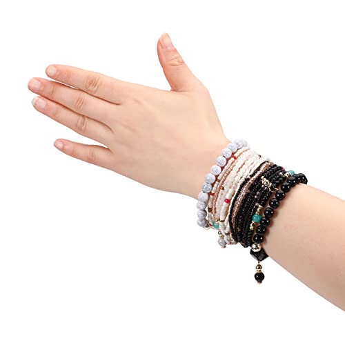 Bohemia Bracelets for Women Vintage Stackable Beads Bracelets Charm Stretch Beach Jewelry - color: Color 43