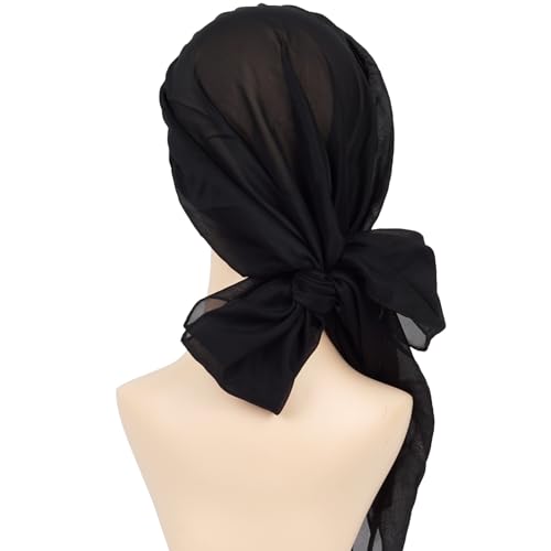Headwear Turbans for Women - Lightweight Head Scarf for Women's Hair Chiffon Elegant Headwraps Hats - color: A01
