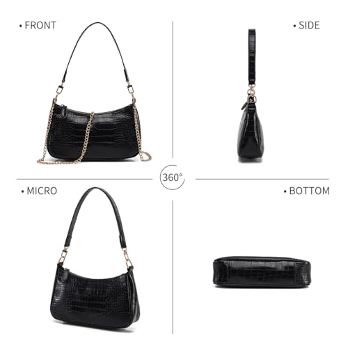 Shoulder Bag for Women with 2 Removable Straps and Zipper Closure Crossbody Bags Clutch Tote HandBags Purses | with 2 Removable Straps - color: 02-beige