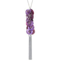 Noessla Boho Long Pendant Necklaces for Women Silver Tassel Long Necklace Sweater Chain Mothers Day Gifts Silver Costume Jewelry for Women - color: 81-Purple