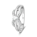 KUNSIR 925 Sterling Silver Rings Classic Cubic Zirconia Eternity Promise Statement Anniversary Wedding Bands Engagement Rings for Women Infinity Forever Love Ring Size 7-9 - style: Luxury Infinity Ring