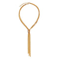 PLOUTOS Chunky Gold Knot Choker Necklace for Women Adjustable Double Snake Chain Design Bold Statement Fashion Jewelry Accessory For Party Daily Wear Gift - color: Gold B
