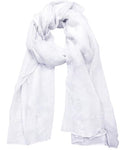 woogwin Women's Cotton Scarves Lady Light Soft Fashion Solid Scarf Wrap Shawl - color: Glitter White