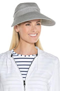 Women's Zip-Off Visor - UPF 50+ Sun Protection - Bel Aire - color: Black/White