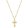 MEVECCO Dainty Gold Cross Necklace for Women - 18K Gold Plated Delicate Minimalist Cubic Zircon Cross Necklaces Cute Faith/Crucifix Jewelry Gift - style: Cross-1
