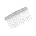 BERRICLE Silver Tone Bar Hair Combs for Women - color: 3-Row Rhinestone Comb, Silver-tone