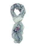 PANTONIGHT Long Chiffon Fashion Scarf Lightweight Chiffon Sheer for women - color: Grey 743