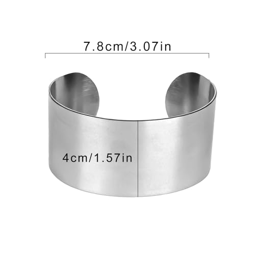 Upper Arm Cuff for Women, Simple Sexy Harness Armlet Bracelet with Crystal Adjustable Upper Arm Chain Bangle Arm Band for Women - color: Silver Band