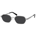 mosanana Trendy Retro Hexagon Sunglasses for Women Metal MS52593 - color: C6 Silver/Grey