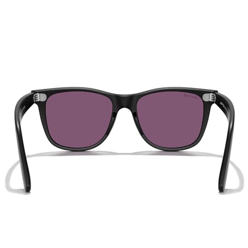 MERRY'S Classic Square Shape Polarized Sunglasses for Womens Mens Retro Designer UV400 Sun Glasses S6140 - color: Matte Black Frame/Green Mirror Lens